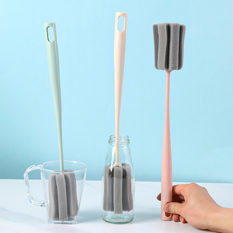 洗杯子刷子长柄家用杯刷专用神器洗奶瓶刷子水杯刷清洁去污海绵刷
