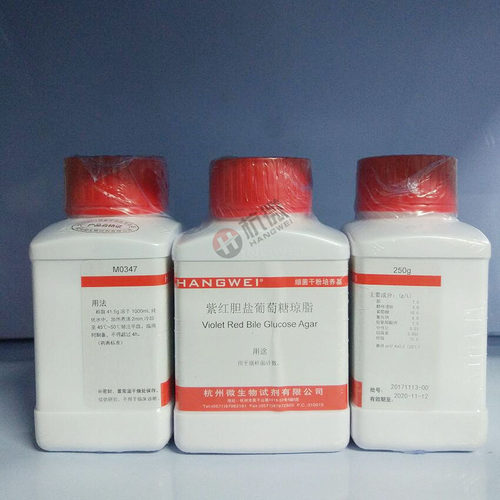 紫红胆盐葡萄糖琼脂（VRBGA）培养基 250g/瓶 杭州微生物 M0347