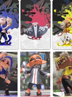 喷射战士3斯普拉遁3amiibo卡splatoon123代通用限定服装联动卡