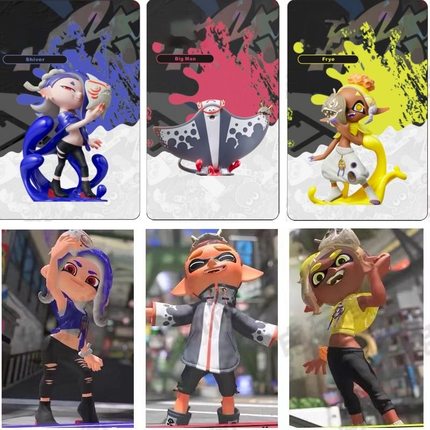 喷射战士3斯普拉遁3amiibo卡splatoon123代通用限定服装联动卡