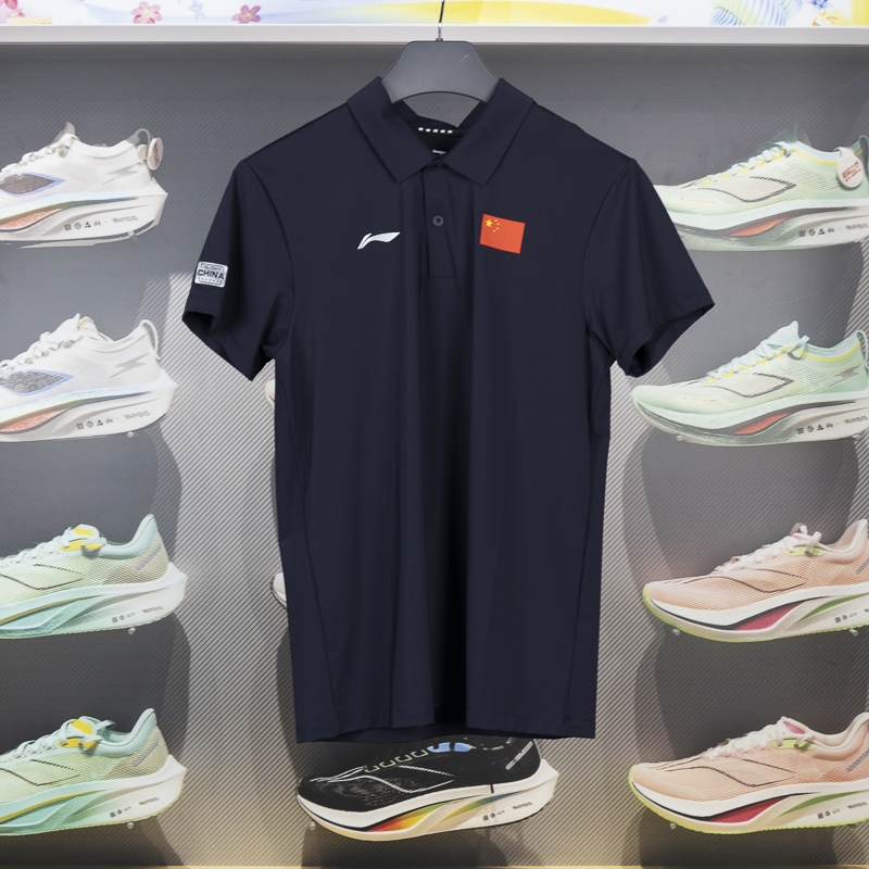 李宁正品男子短袖POLO衫