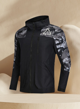 2018秋款新品李宁男子运动风衣BAD5系列连帽外套时尚夹克AFDN357