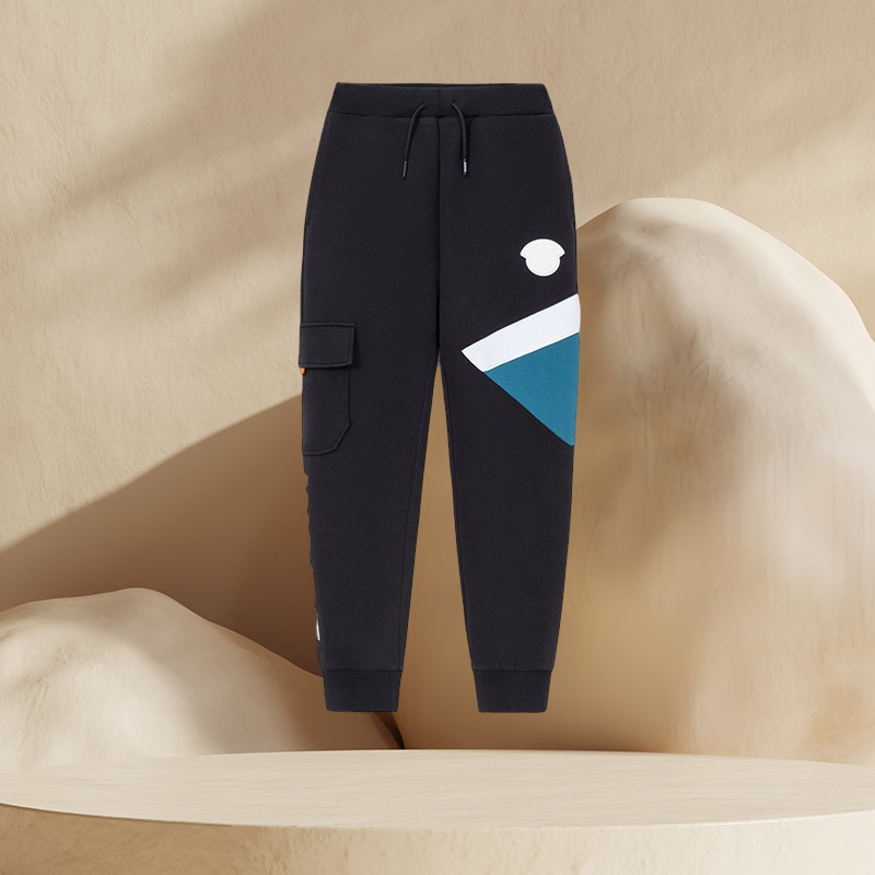 李宁正品童装卫裤男大童韦德系列青少年春束脚运动长裤YKLS003