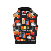 卫衣AWDRA81 宽松带帽无袖 李宁男子卫衣新品 中国李宁男女同款