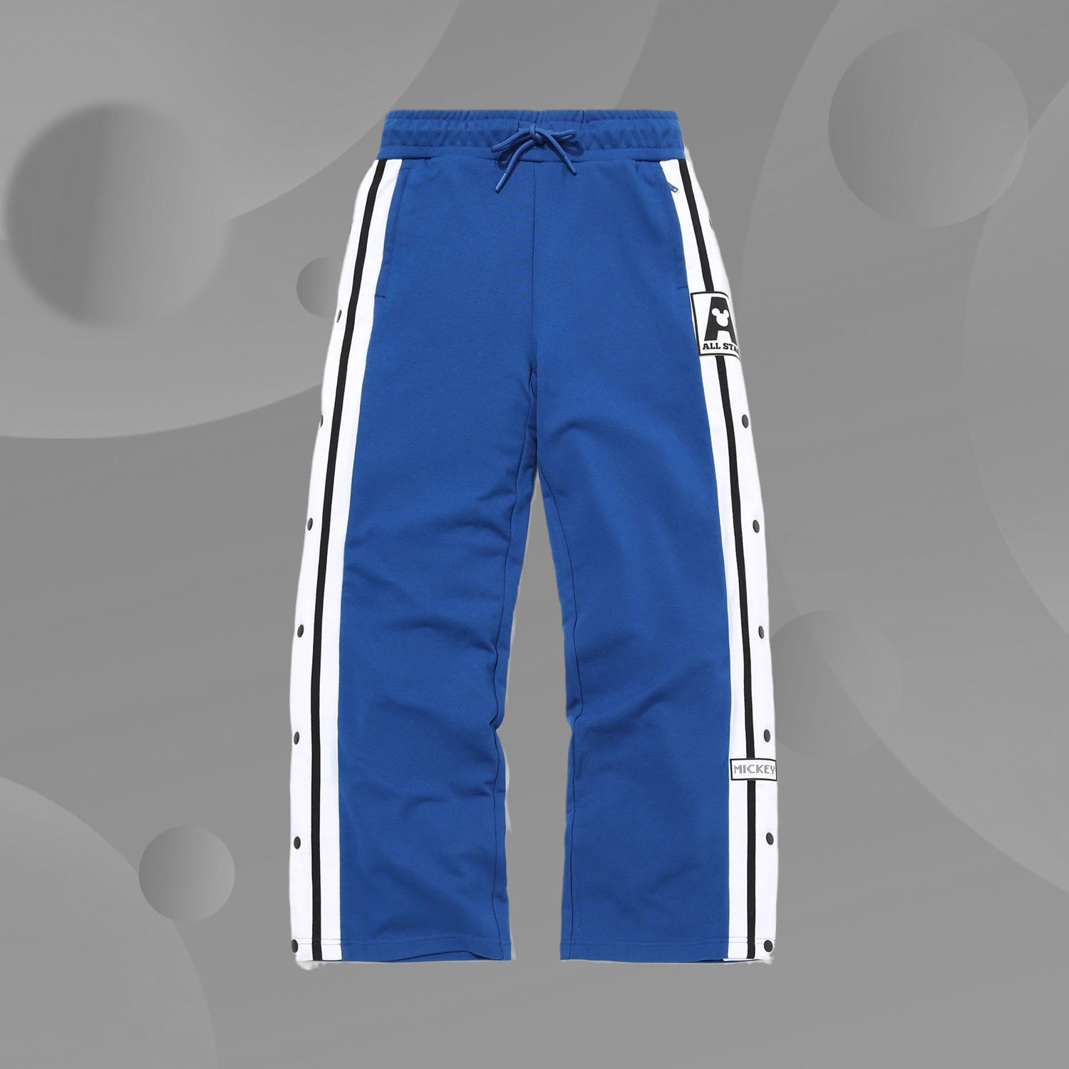 李宁米奇联名卫裤女新款女装裤子平口针织运动长裤AKXQ036