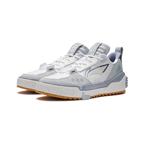 正品李宁 22 春季男鞋时尚经典小白鞋低帮舒适休闲板鞋 AGCS075-4