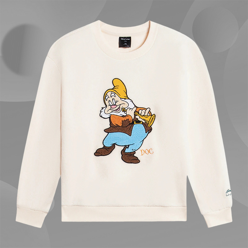 Lining/李宁正品X联名系列女大童宽松针织套头衫YAES006