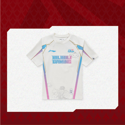 Lining/李宁正品2024新款男女BLG战队经典队服圆领短袖T恤ATSU667