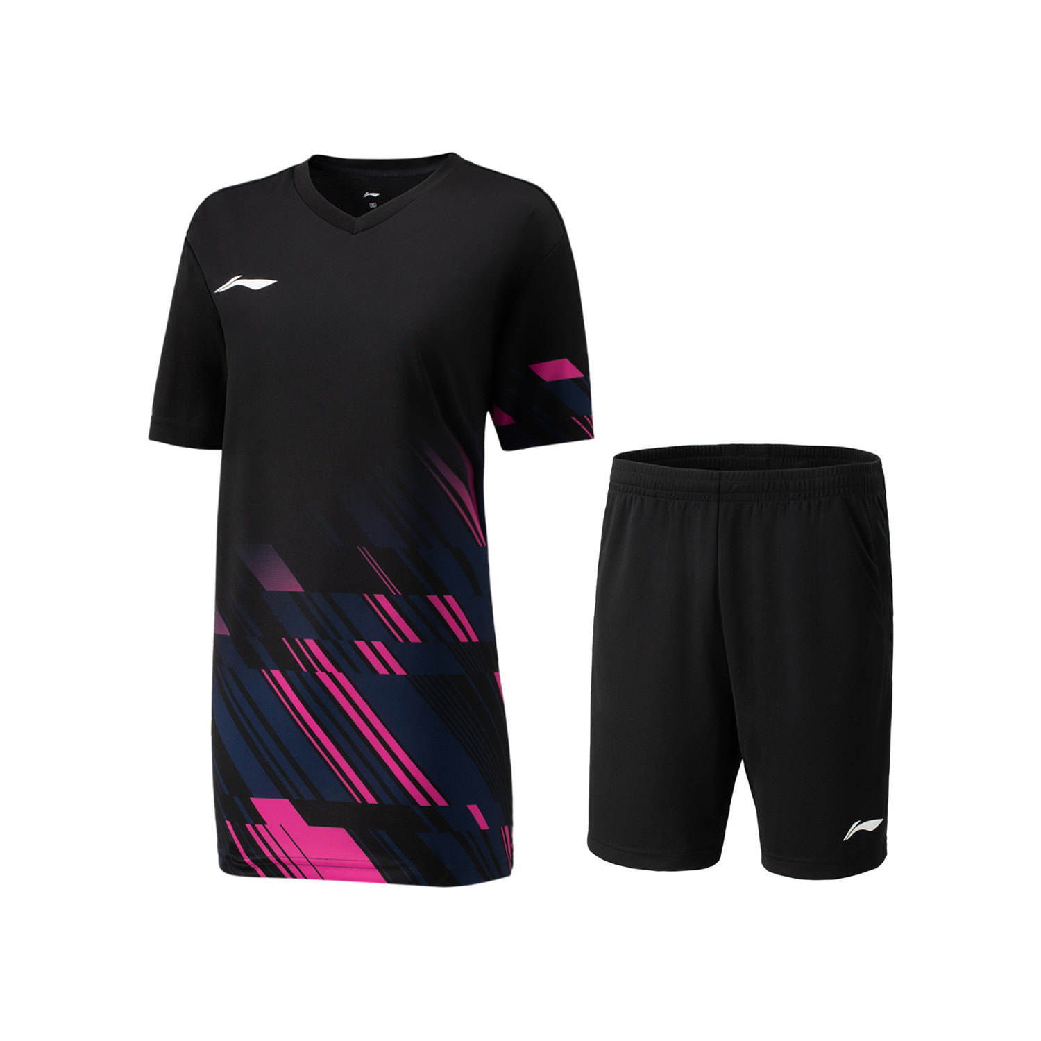 李宁正品羽毛球系列男女同款速干凉爽透气亲肤比赛套装AATU053