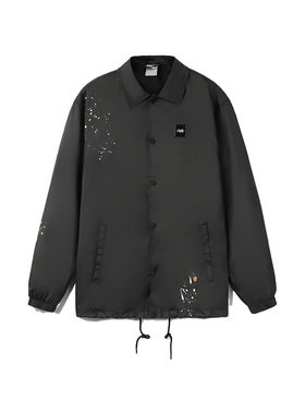 李宁外套男秋季新款滑板防风翻领透气上衣运动服夹克AFDR389