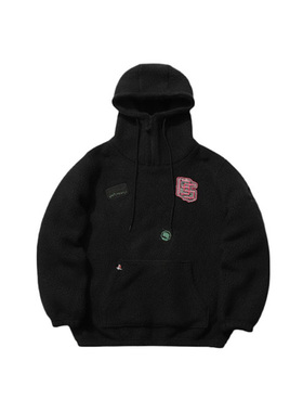 Lining/李宁正品春季男子运动休闲摇粒绒保暖连帽套头卫衣AWBR003