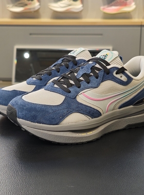 李宁正品2024新款男女同款复古经典耐磨回弹低帮休闲鞋AGCU445-1