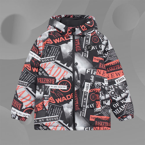 Lining/李宁正品男大童加厚保暖连帽宽松冬季鸭绒运动服YYMS081