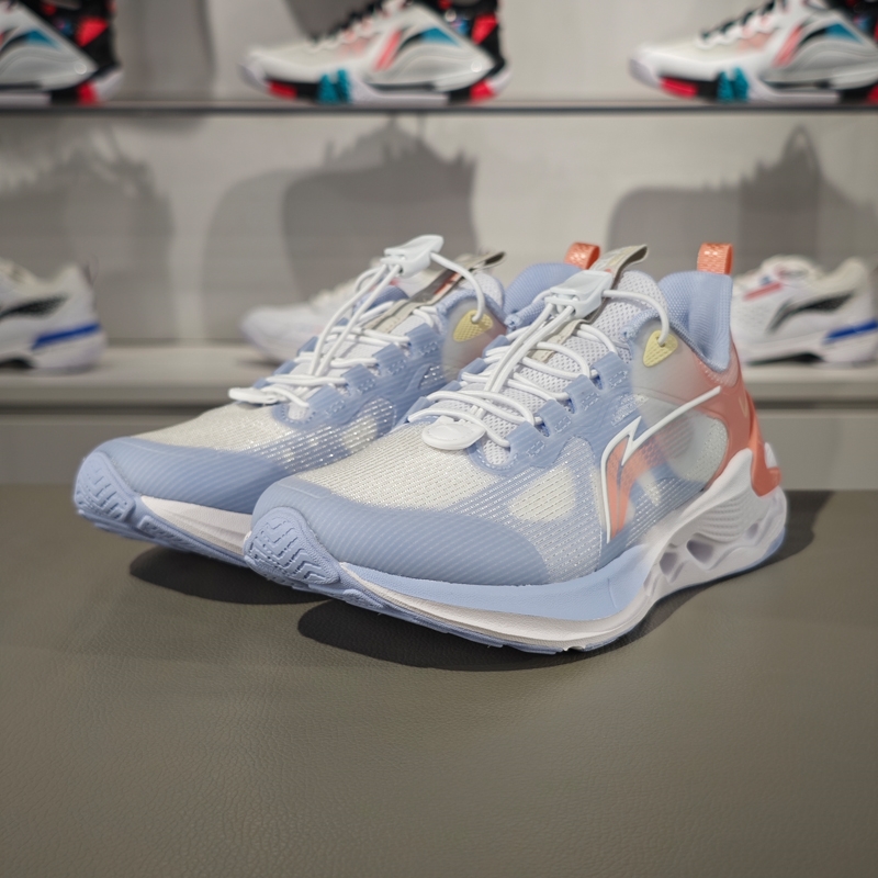 李宁正品女大童轻盈透气跑步鞋