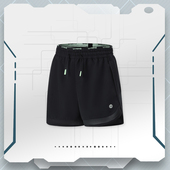 李宁正品 YKSU036 女大童跑步系列反光速干凉爽运动短裤 春季 新款