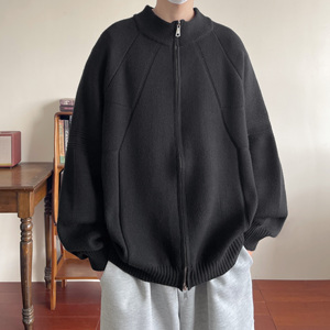 加厚男开衫毛衣慵懒风针织衫外套w998图片