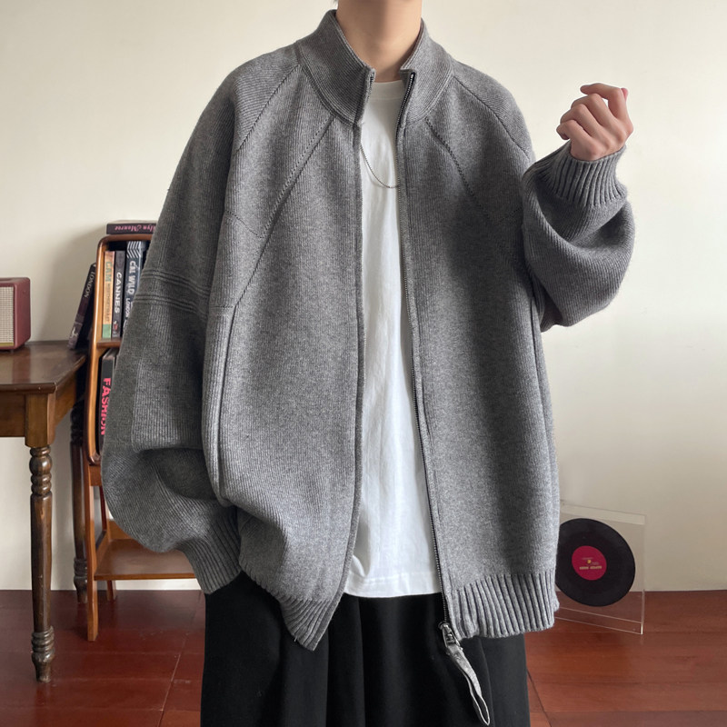 加厚男开衫毛衣慵懒风针织衫外套w998,男装针织衫/毛衣,星座1212