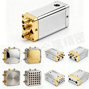 CNC机加工中心黄铜不锈钢组装金属壳体高精度仪器连接器定制开孔