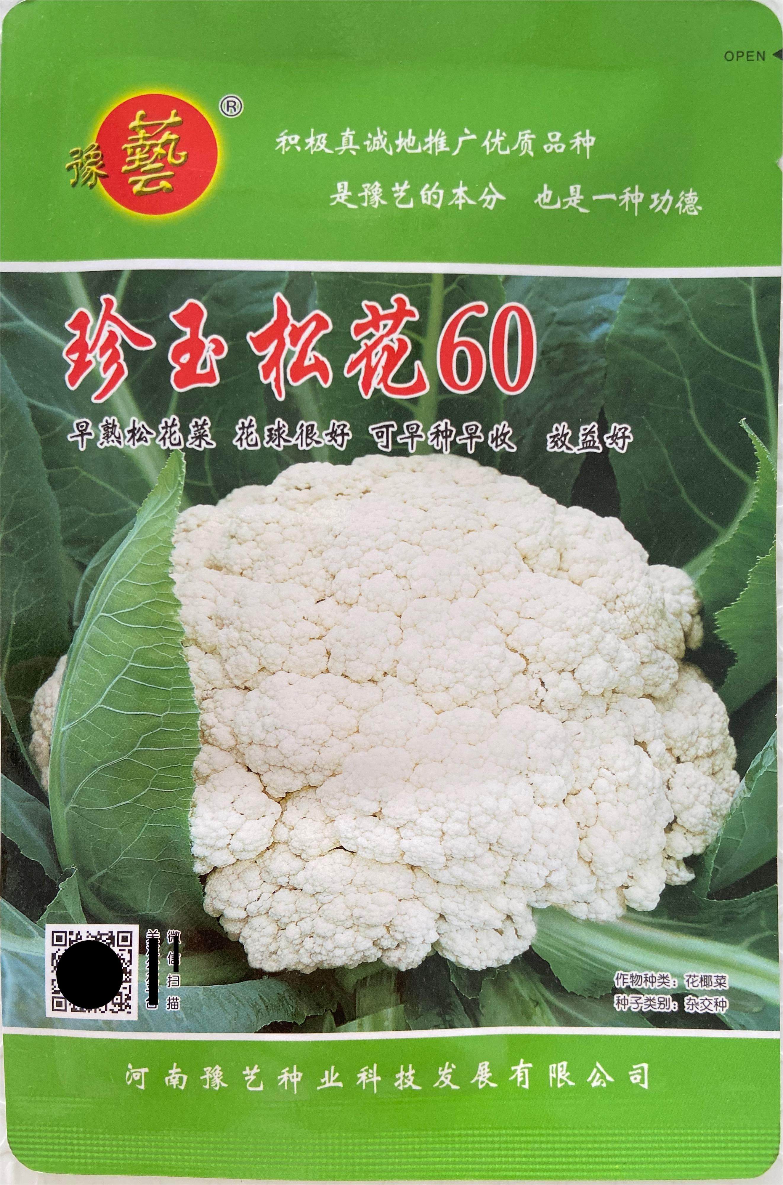 珍玉松花60早熟青梗松花菜种子 珍玉松花76，珍玉松花70,80中熟