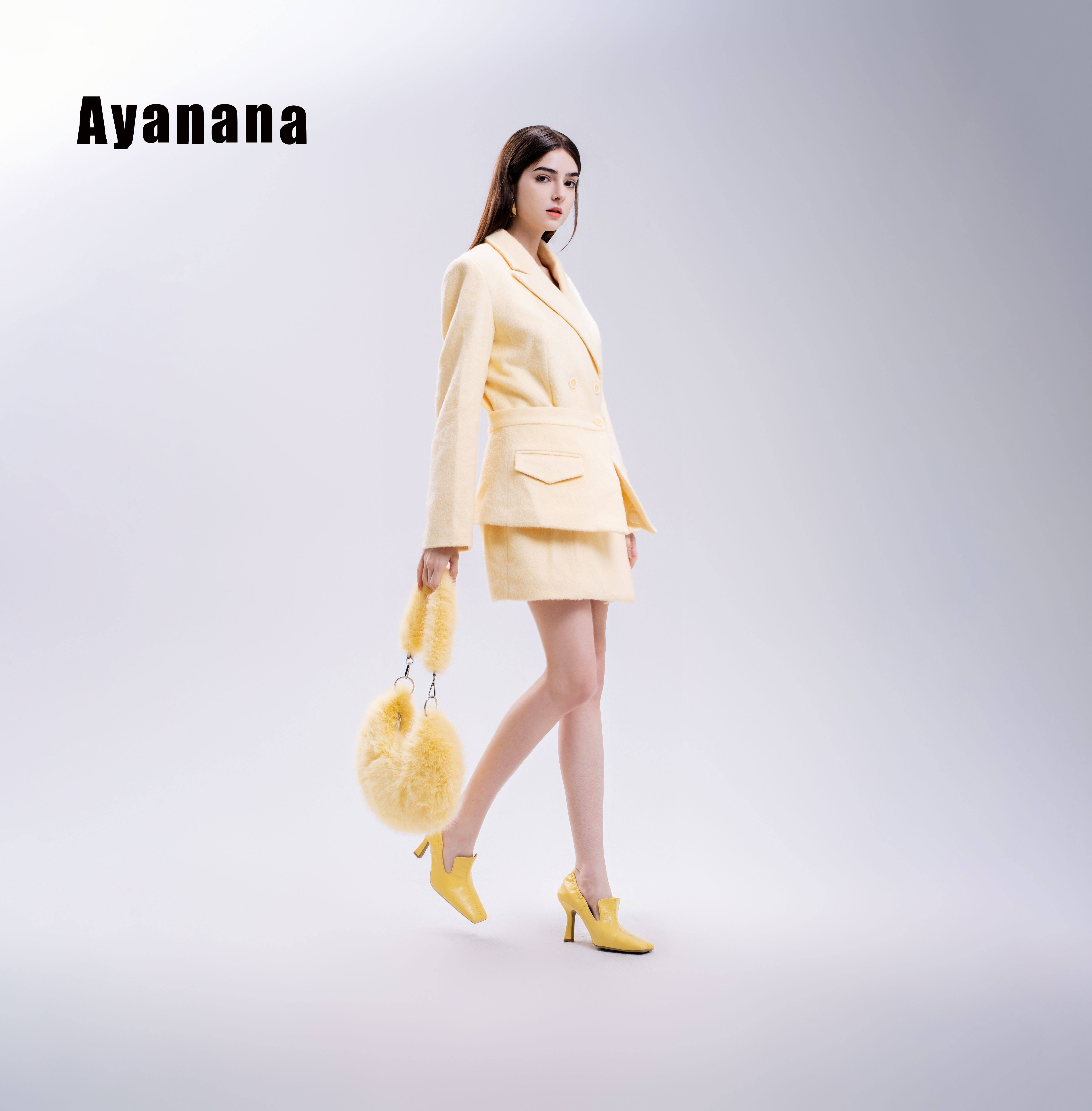 Ayanana2025款双面毛时尚套装