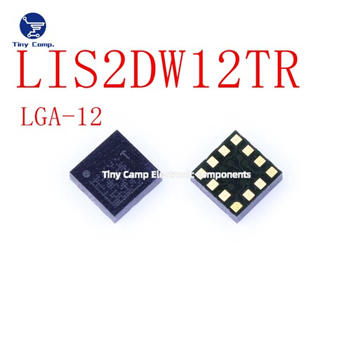 进口原装 LIS2DW12TR LGA-12超低功耗三轴MEMS加速度计运动检测