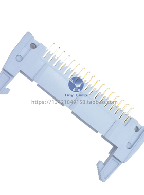 正凌精工 灰色牛角座 2.54mmDC2-10P/16P/20P/30P带卡扣牛角插座