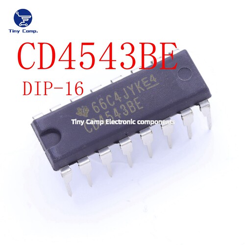 正品保障  CD4543BE DIP-16 3V-18宽压 CMOS LED驱动器集成电路