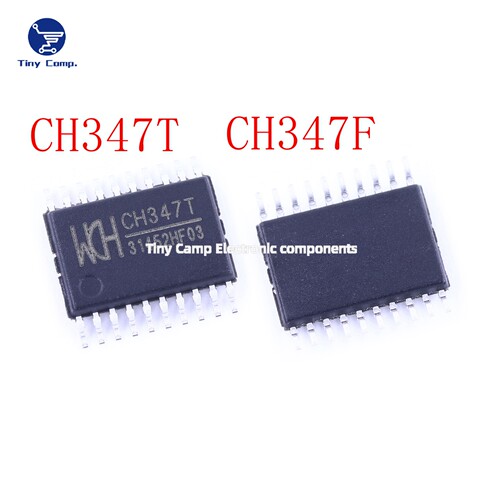 正品保障 CH347T CH347F 高速USB总线转接芯片支持I/O电压切换
