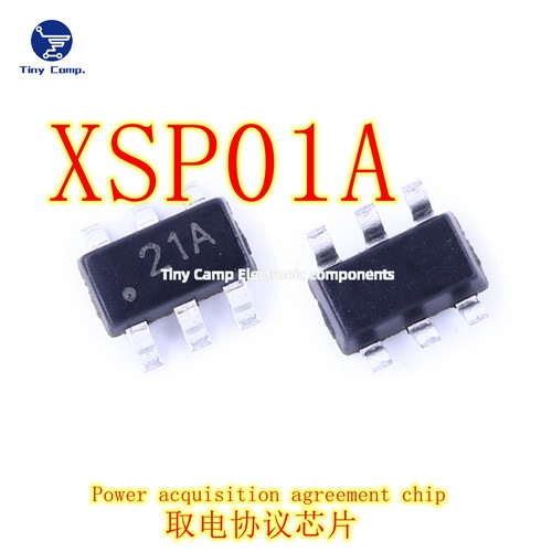 现货实拍 XSP01A SOT23-6 印字21A 快充协议多功能受电端取电芯片