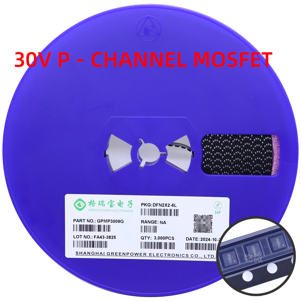 现货实拍 GPMP3009G  封装DFNWB 30V P-Channel MOSFET低栅极电荷