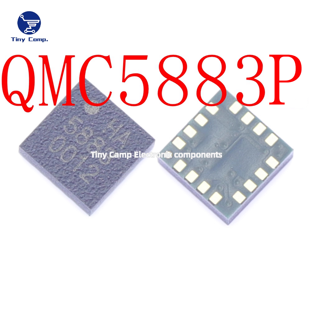 现货直拍 QMC5883p 代替HMC5883三轴地磁磁性传感器芯片LGA16直拍