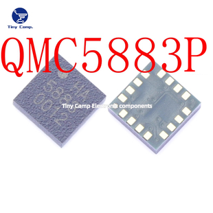 现货直拍 QMC5883p 代替HMC5883三轴地磁磁性传感器芯片LGA16直拍