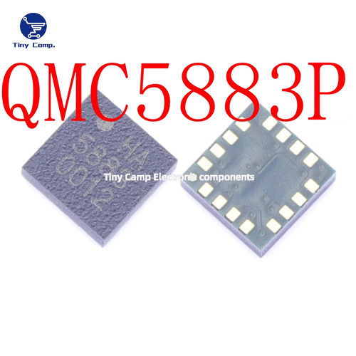 现货直拍 QMC5883p 代替HMC5883三轴地磁磁性传感器芯片LGA16直拍