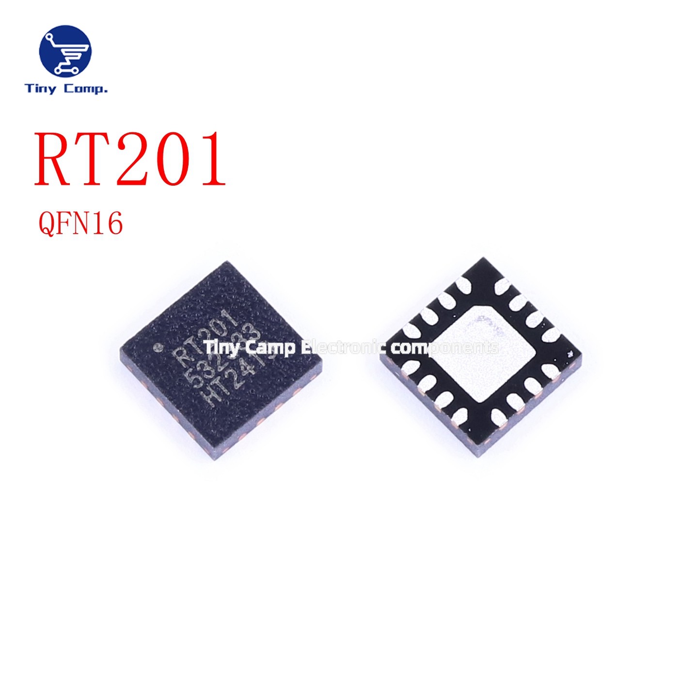 现货实拍 RT201 QFN16 2.4GHz射频功率放大器无线收发芯片直拍