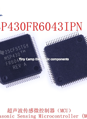 进口保障 MSP430FR6043IPN LQFP-80 内置声波传感微控制器64KBMCU