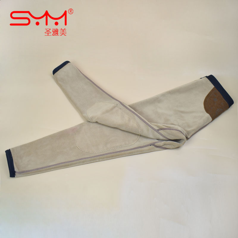 正品圣雅美男士中厚护膝护腰魔绒裤远红负氧离子秋冬保暖裤70226