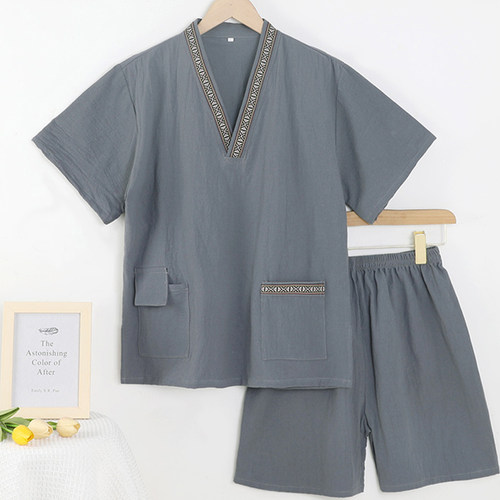 高档柔软洗浴足浴汗蒸服男
