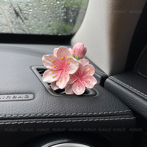 珠光桃花汽车出风口香薰香水