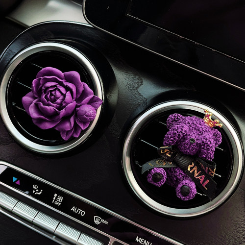 车载香薰车用空调出风口泰迪熊