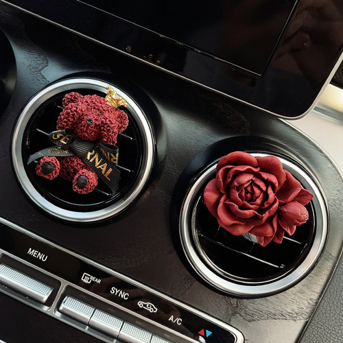 车载香薰香水出风口摆件泰迪熊