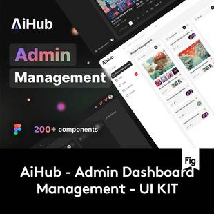 392 UI界面设计Figma模板套件 屏高级仪表盘AI智能管理平台WEB