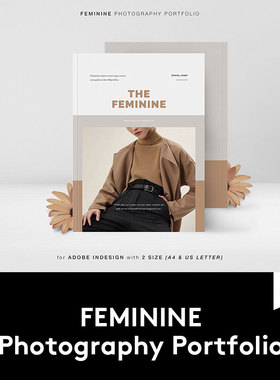 时尚女性服装书刊宣传册INDD画册模板企业品牌排版ID平面设计素材