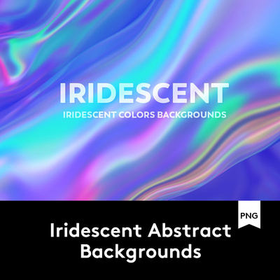 Iridescent Abstract Backgrounds 15款抽象全息渐变虹彩背景素材