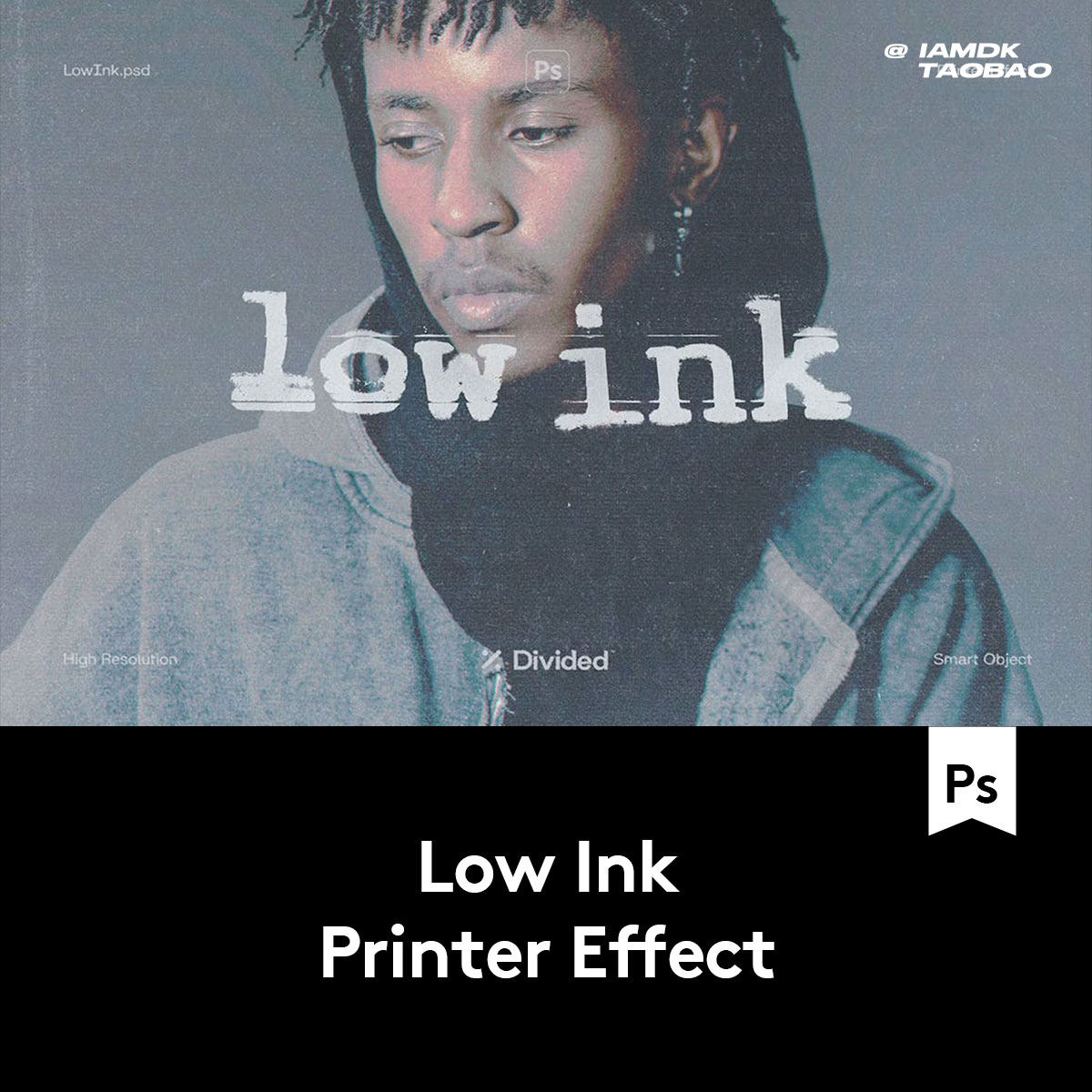 复古做旧低墨水低饱和度人像图片修图PS特效滤镜插件样机模板素材