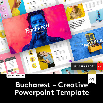 艺术公司介绍项目策划设计提案 PPT幻灯片Keynote模板 Google文稿