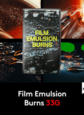 Film Emulsion Burns 电影胶片乳液流动燃烧效果转场音效视频素材