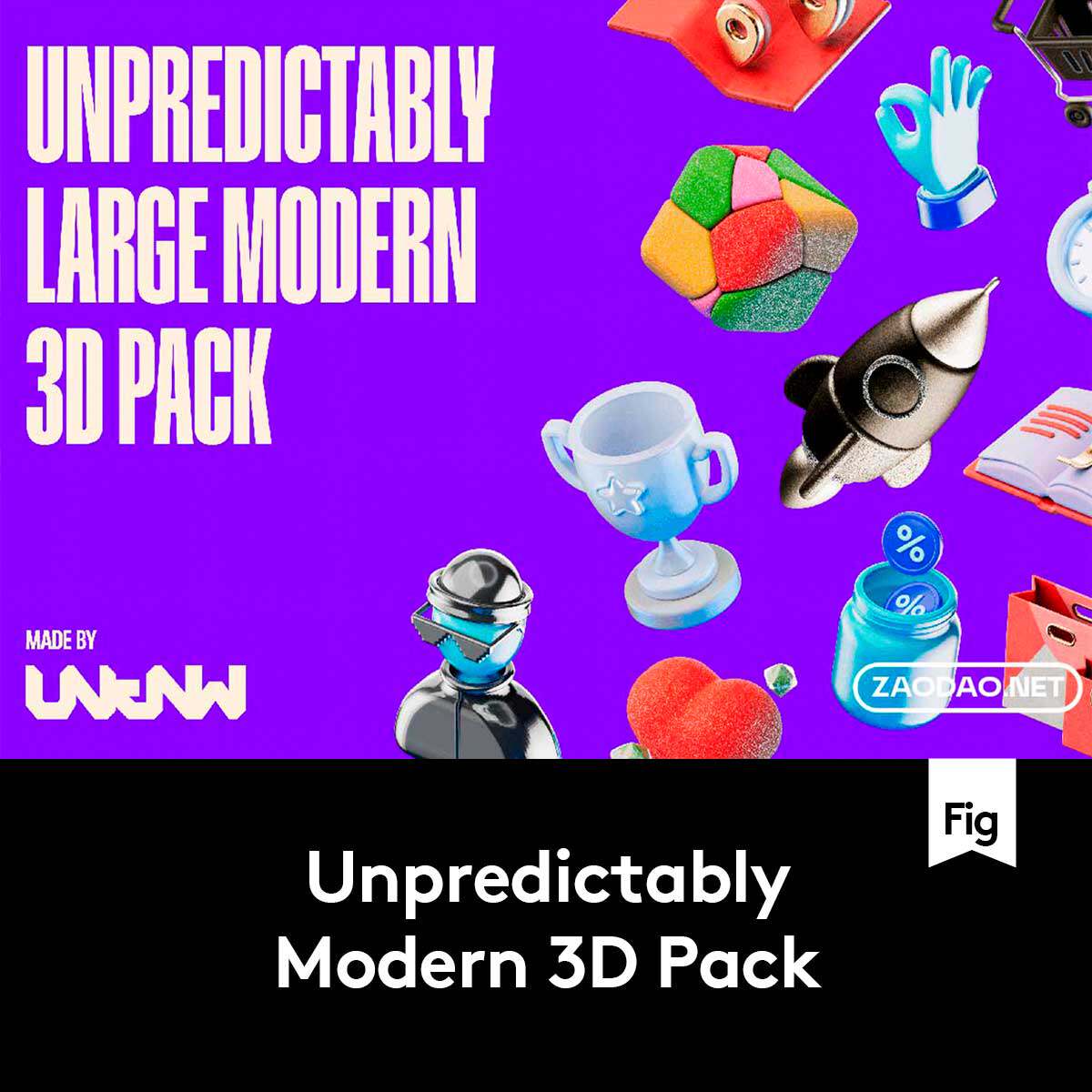 1200款创意APP网站界面设计3D立体插图图标Icon设计Figma格式素材