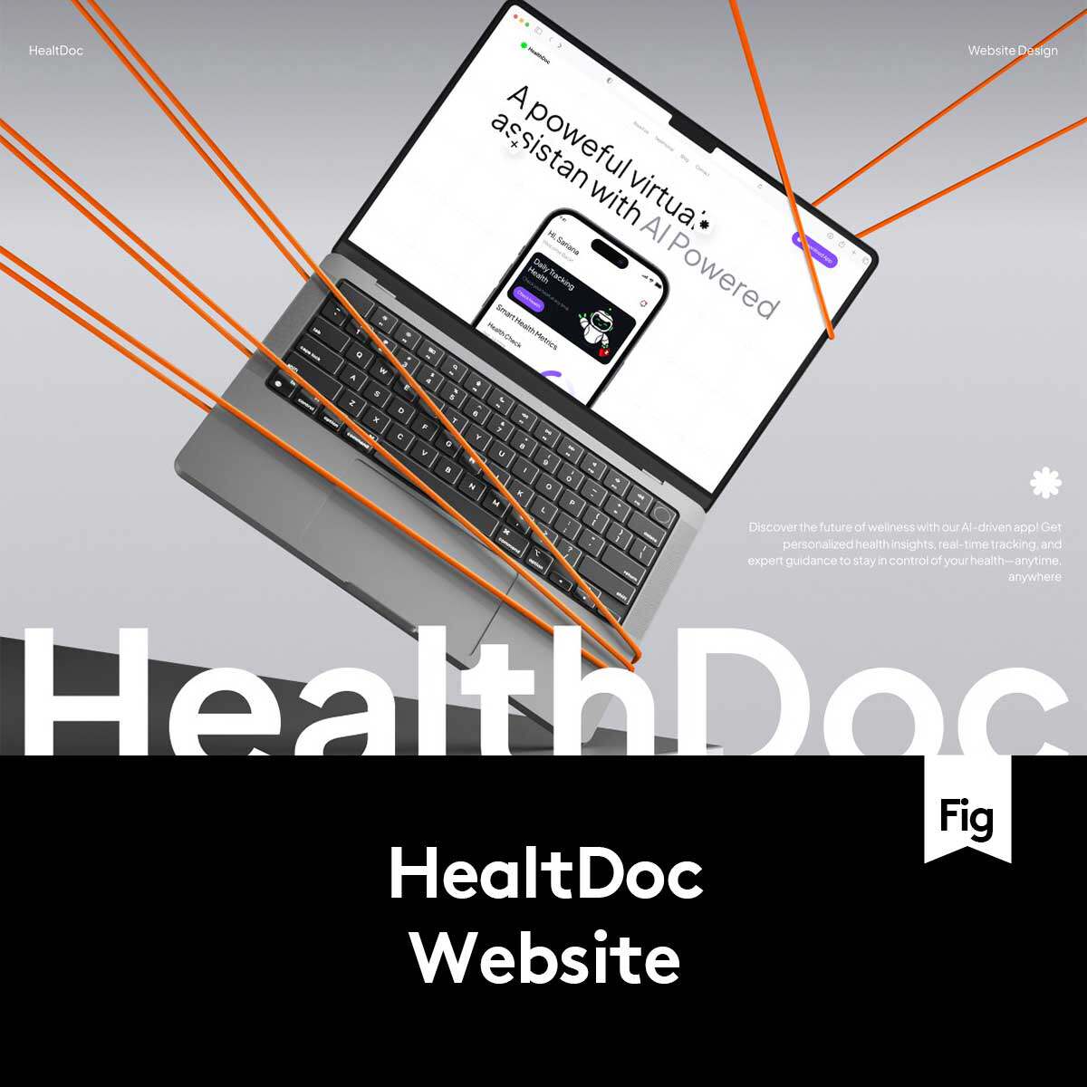 响应式Ai智能医疗健康医院网站登录界面WEB UI设计Figma模板素材