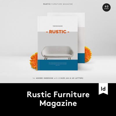 Rustic Furniture Magazine 时尚家具沙发设计作品集画册INDD模板