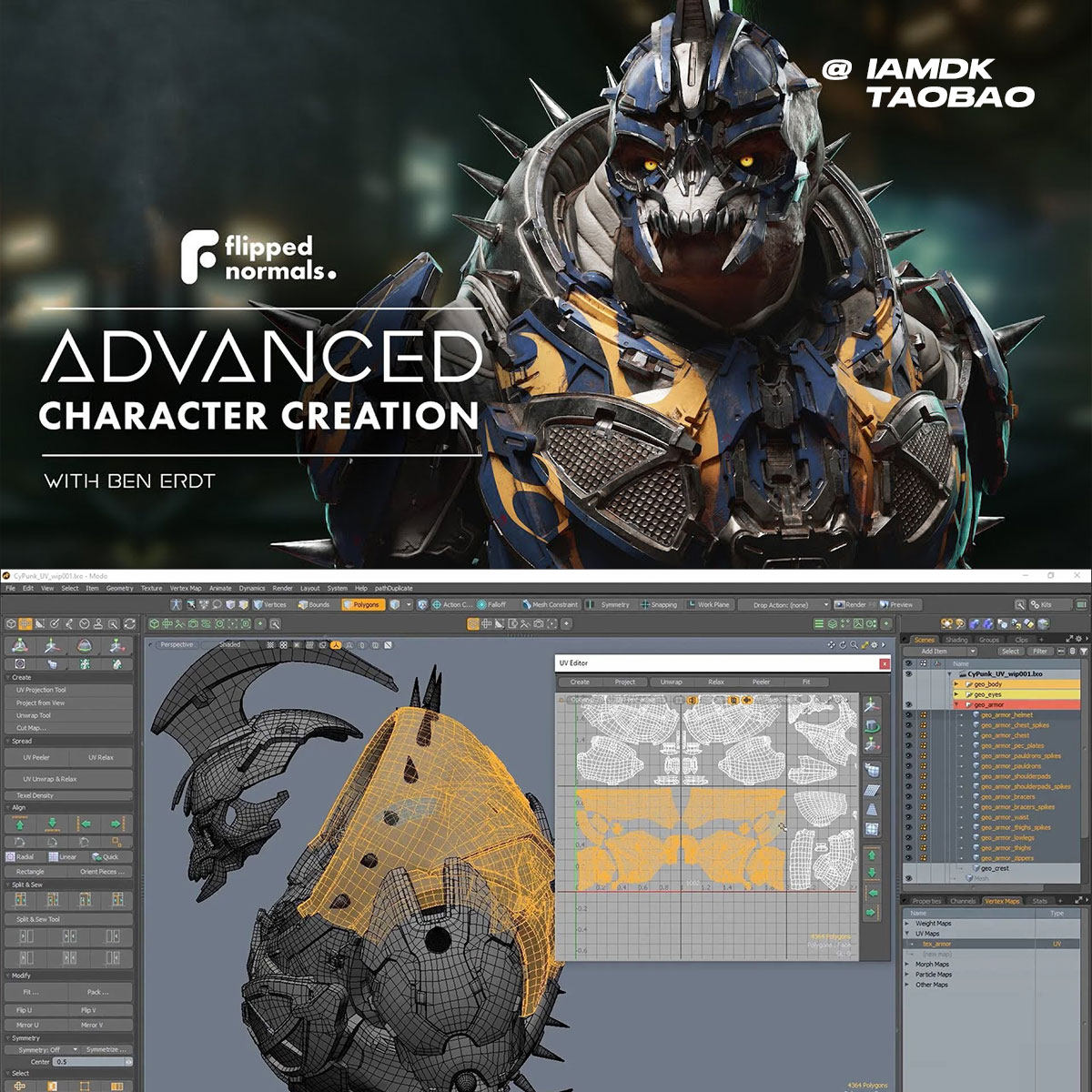 Blender Zbrush高级3D角色硬表面建模渲染教程 中文字幕